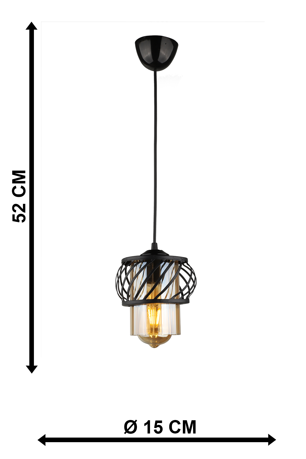 Maldiv Chandelier Black